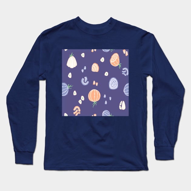 Onions & Garlics 02 Long Sleeve T-Shirt by Karla-Kiky